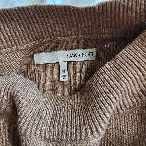 Oak & Fort Sweater - Camel - Sz M - Picture 3 of 10